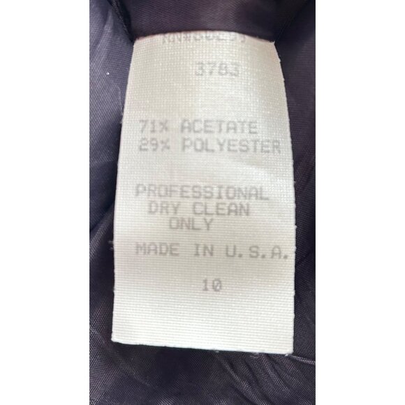 Vintage Chetta B Evening Navy Cocktail Dress Y2K Bergdorf Goodman Sz 10 USA Made - Picture 5 of 7